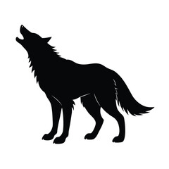 wild wolf vector silhouette 