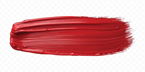 realistic 3d  glossy smooth paint swatch smear smudge in different colour style isolated on transparent background