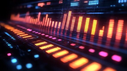 Colorful audio visualizer - Powered by Adobe
