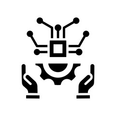 Digital Transformation glyph icon