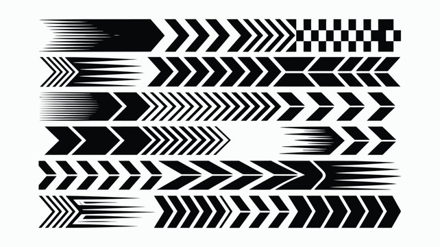  Racing Stripes, Car Graphics, Finish Flags, and Competitive Label Stickers for Race-Themed Visuals, Wraps, and Event Promotions Motorsport Design Elements

