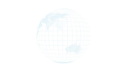 blue globe with transparent background