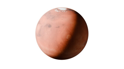 mars on transparent background