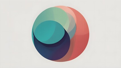 Gradient circles overlapping each other