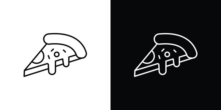 Pizza icon Simple Set. Vector icons for graphic design template.