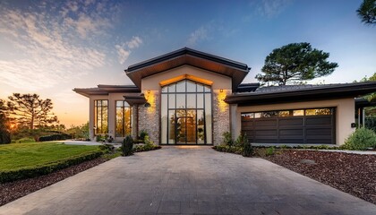 Fototapeta premium a luxury home exterior