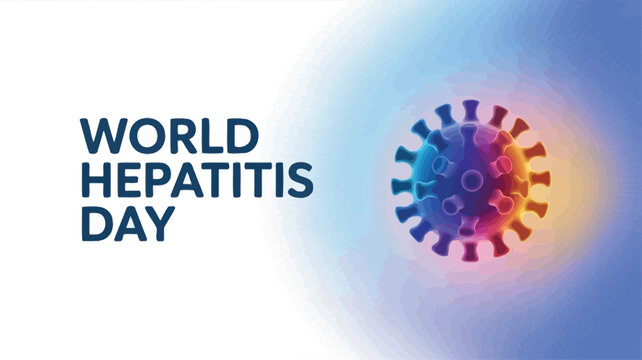 World Hepatitis Day with Virus Illustration and Health Awareness Theme - Powered by Adobe