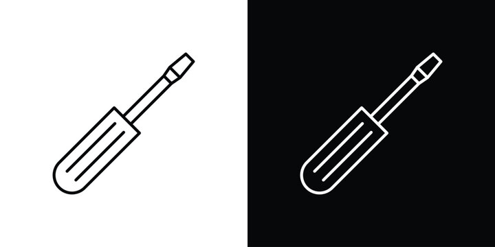 Screwdriver icon Simple Set. Vector icons for graphic design template.