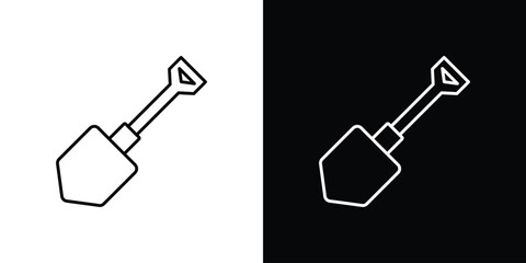 Shovel icon Simple Set. Vector icons for graphic design template.