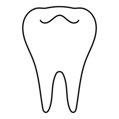 dentist icon isolated on white background, vector illustration.