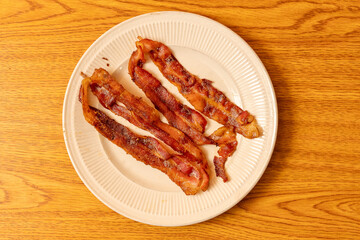 Side dish of bacon