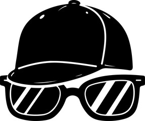 Fototapeta premium Cool Cap and Shades Combo