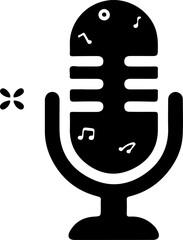 music, microphone, singing, melody,  vector