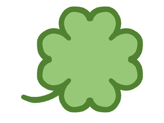 四つ葉のクローバーのイラスト素材