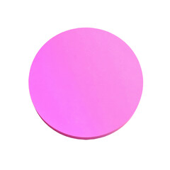 A vibrant pink circular graphic on a transparent background perfect for modern digital designs.