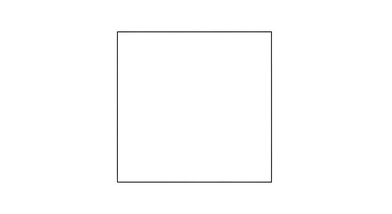 Blank, empty, white square graphic element.
