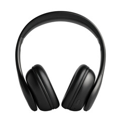 Black Wireless Headphones [Transparent Background PNG].
