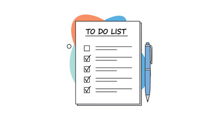 Organize your daily tasks efficiently with this clear to do list template