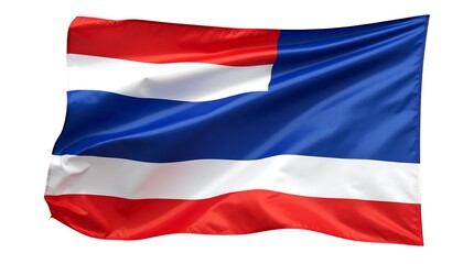 Fototapeta premium Waving flag with horizontal stripes