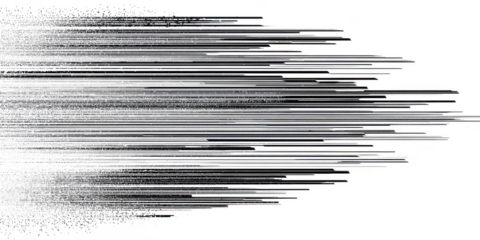 Black and white abstract lines create a dynamic pattern