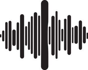 sound wave audio vector illustration