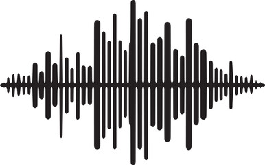 sound wave audio vector illustration