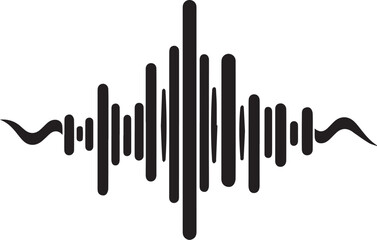 sound wave audio vector illustration