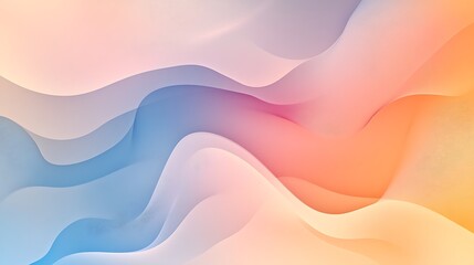 Fototapeta premium Soft abstract background with gentle gradient shapes in modern colorful tones
