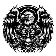 Fototapeta premium black and white tattoo design