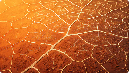 Abstract orange leaf vein texture veins organic