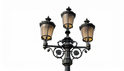 street lamp isolated on white background