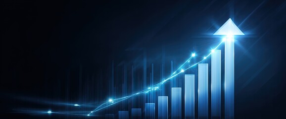 Abstract graphic of a rising bar chart (1)