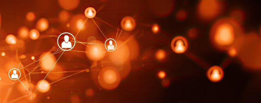 Abstract network of interconnected profiles (1)