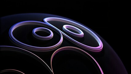 Neural Pulse Radiance – Abstract Brain Geometry, Gradient Circuit Motif, AI-Inspired Cognitive Flow