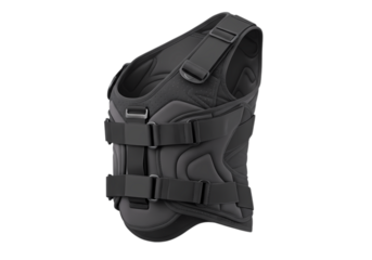 Adjustable Posture Support Vest Black Orthotic Brace for Spinal Alignment