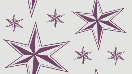 Obraz premium Elegant Star Pattern Background in Soft Purple Tones for Festive Designs and Creative Projects Adds a Touch of Sophistication