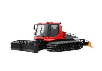 Red and Black Snow Cat A Powerful Machine for Snow Removal and Terrain Management