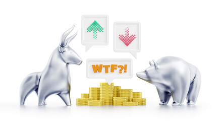 Where are the Funds?! 3D rendered illustration themed around the 'WTF?' meme.