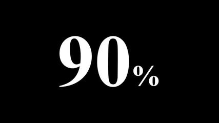 abstract 90 percent animation on black background.