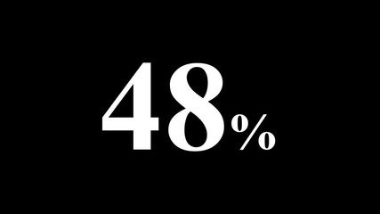 abstract 48 percent animation on black background.