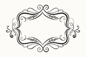 Calligraphy Frame Hand Drawn With Ornament