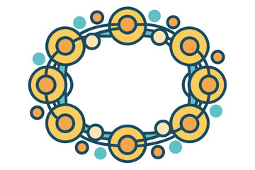 Connected Circle Frame Hand Drawn Design