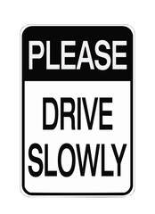 road sign slow down1