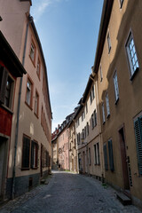 Worms, Germany: narrow alley in the jewish quarter. Worms has a Jewish UNESCO World Heritage Site