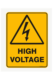 road sign high voltage wire near by1