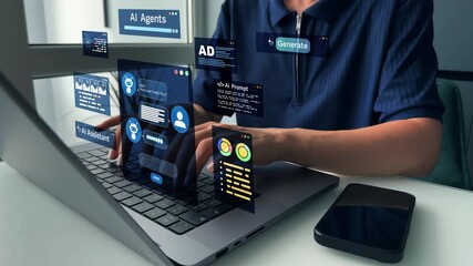 AI Agents and assistants. Ai Content Generator. Interaction with the Ai assistant to solve some tasks more easily. Image generator, documents, marketing and advertising, bot writing and coding	 - Powered by Adobe