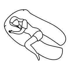 Large U Shaped Maternity Pillow Design