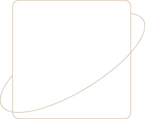 Minimalistic Monoline Frame with Orbiting Ring