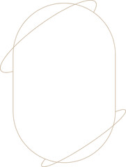 Minimalistic Monoline Frame with Orbiting Ring