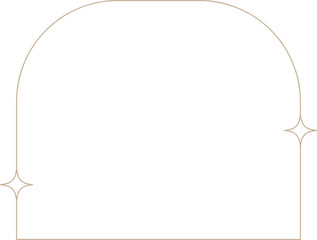 Monoline Arch Frame with Sparkle